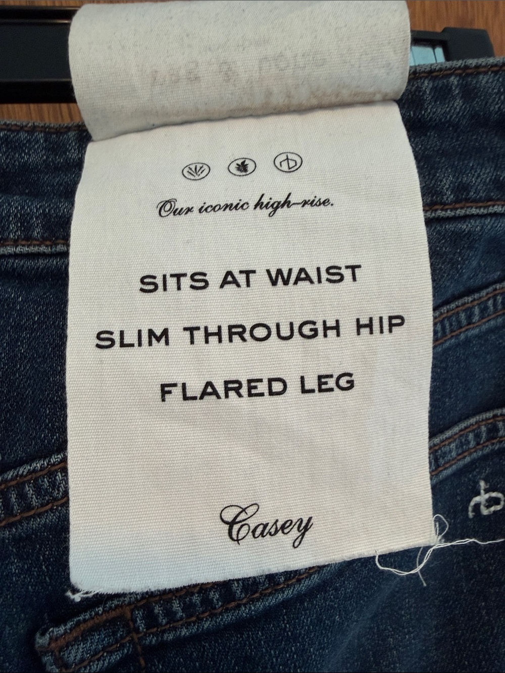 Rag & Bone Casey High Rise Flare Jeans Dark Wash Size 25 - Picture 9 of 11
